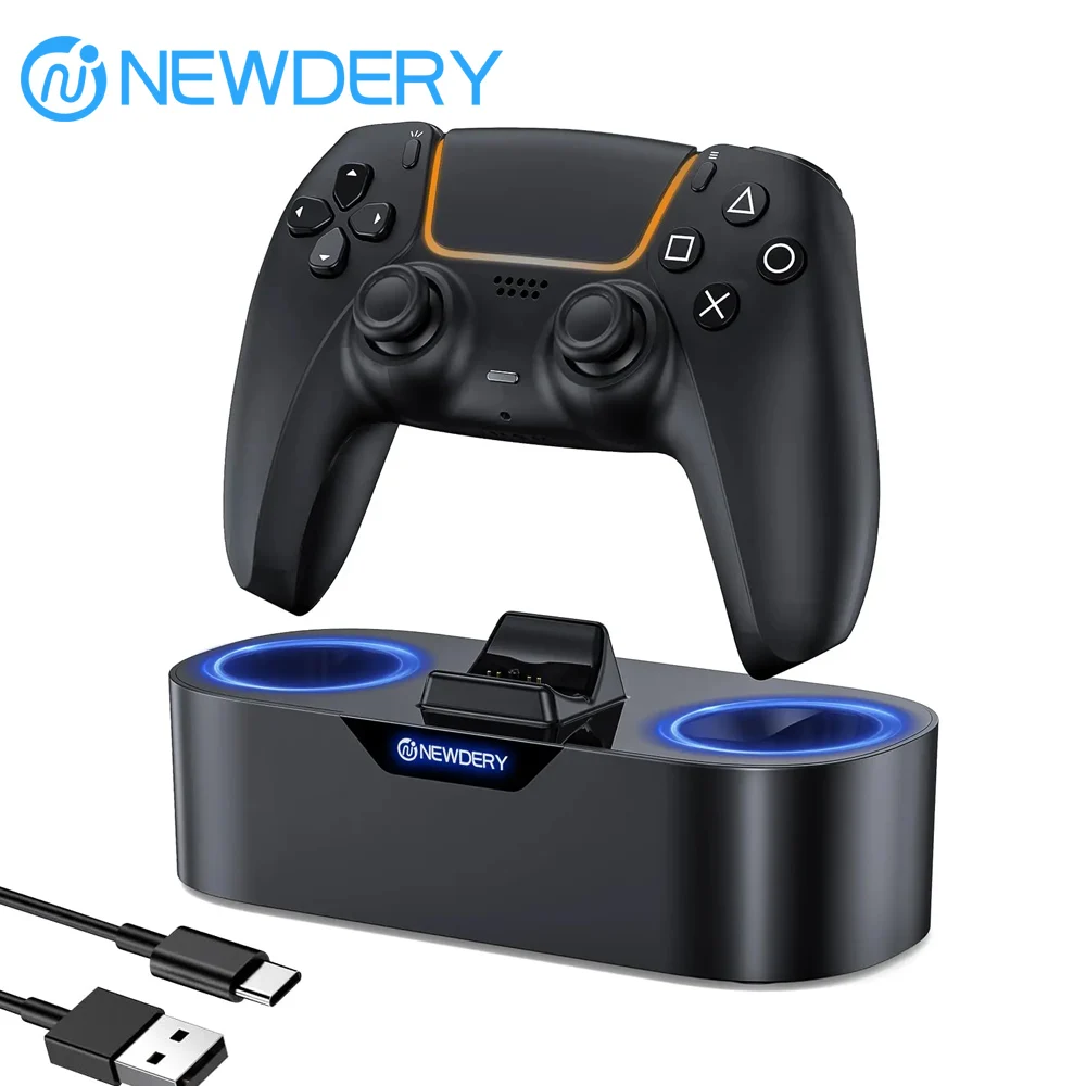 PS5 Wireless Controller Ladestation Dock für PlayStation 5-Controller und DualSense Edge Controller Schnellladestation Image