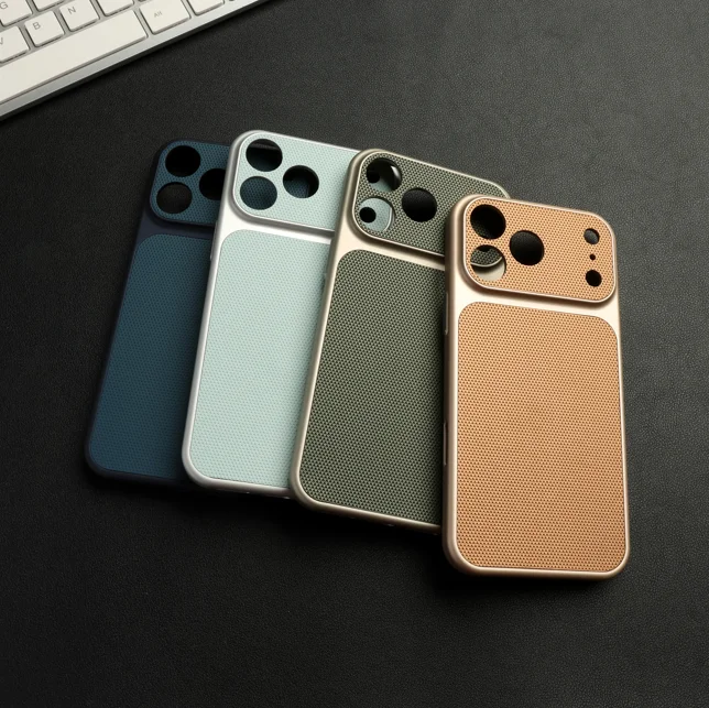 Für iPhone 17 Pro Max Hülle Orange strukturiert stoßfest kompatibel mit iPhone 12-17 Pro Max Image