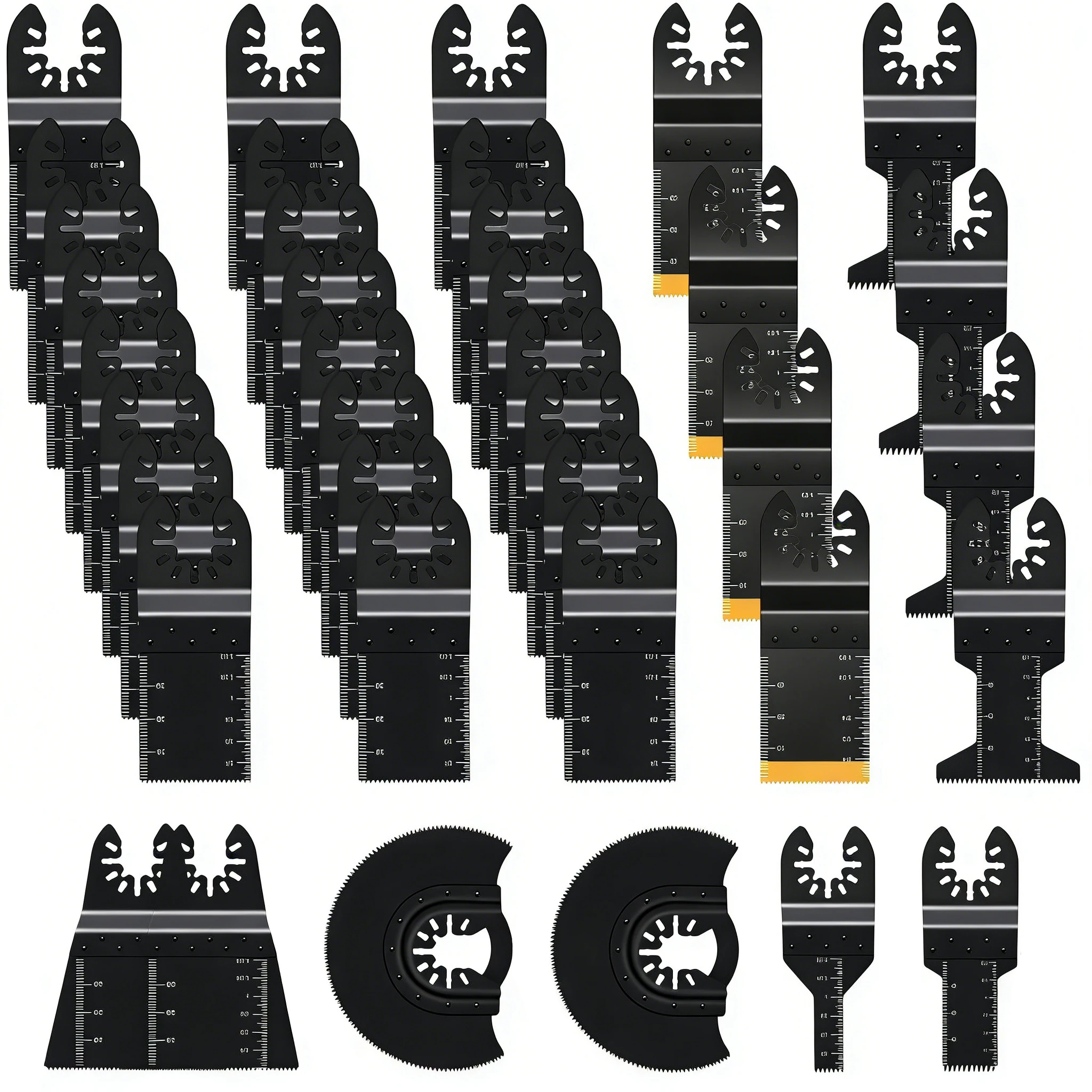 Hochwertige oszillierende Sägeblätter für Multitools für Holz, Metall und Kunststoff, passend für Dewalt, Worx, Rockwell, Wen, Milwaukee, Makita, Ryobi, Bosch, Fein Image