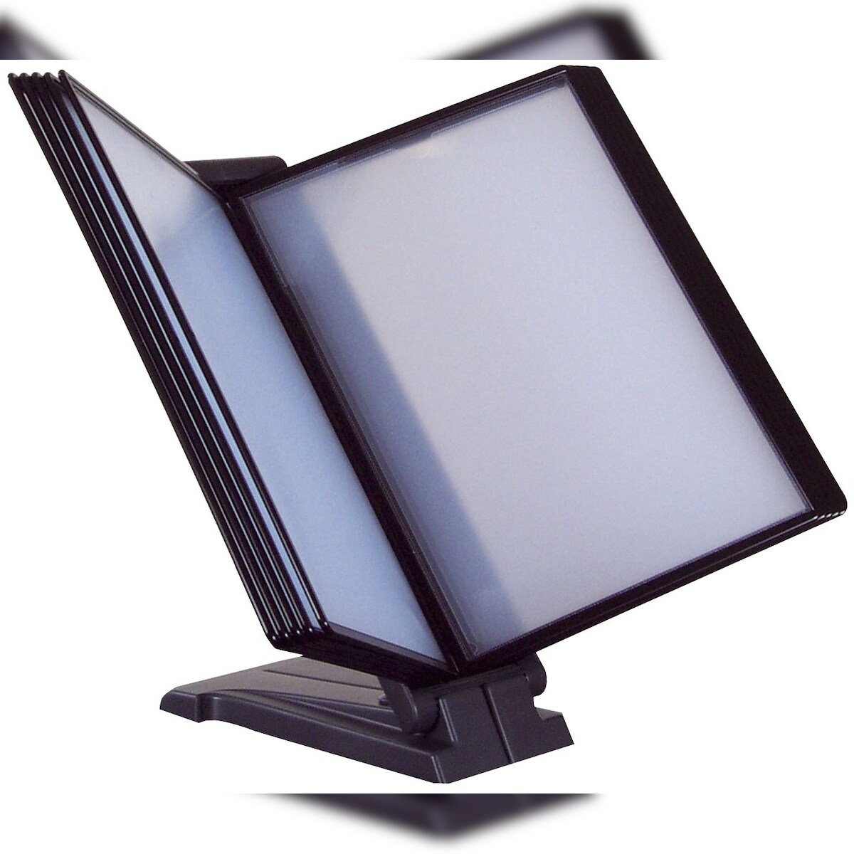 Q-Connect® KF06008 Sichttafelsystem - 10 Tafeln sortiert, Halter anthrazit Image