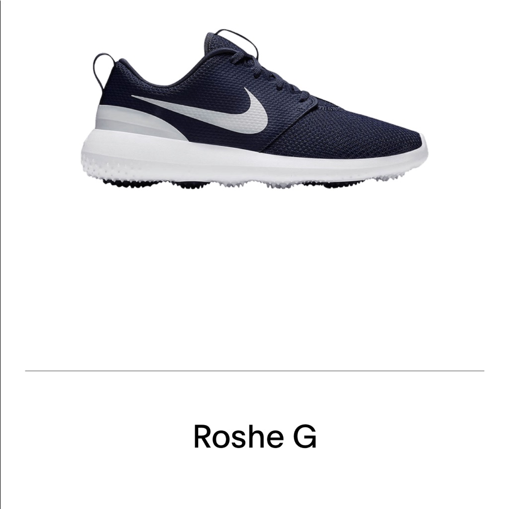 Nike Shoes | *New* Men Nike Roshe G Spike-Less Golf Shoes | Color: Blue/White | Size: Various