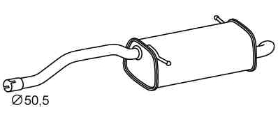 VEGAZ Endschalldämpfer PGS-410 für PEUGEOT 1730-GW Image