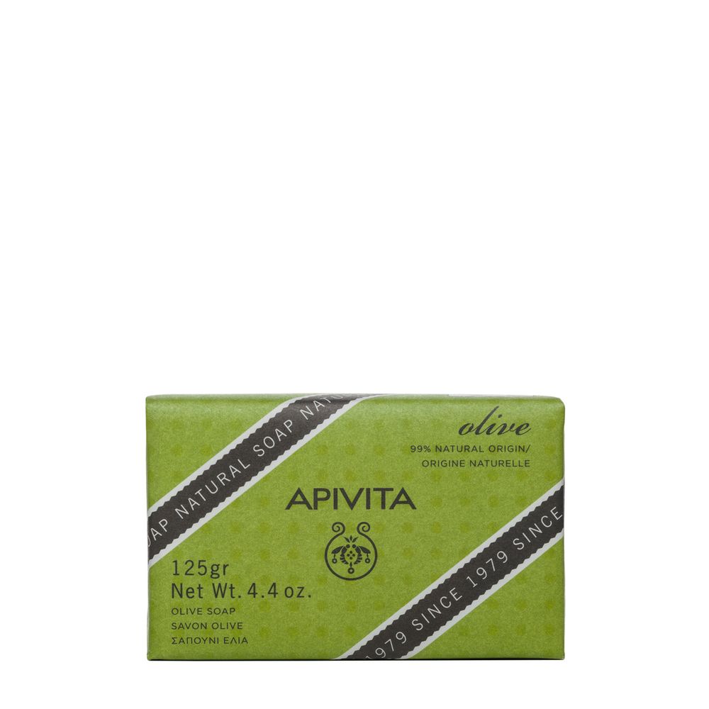 Apivita Sapone naturale solido con Oliva idratante e lenitivo per viso