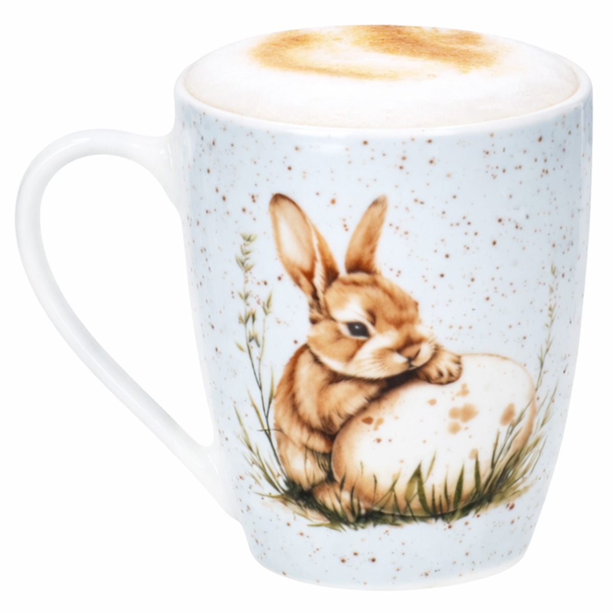 Ritzenhoff Kaffeebecher Bunny blau 300 ml Porzellan Ostern Hase Eier Tee Tasse Image