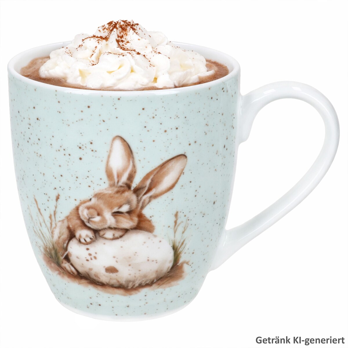 Ritzenhoff Jumbobecher Bunny grün 400 ml Porzellan Ostern Hase Eier Tasse groß Image