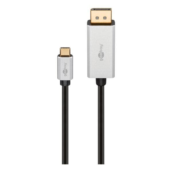 goobay Adapterkabel USB-C auf DisplayPort schwarz 2 m schwarz