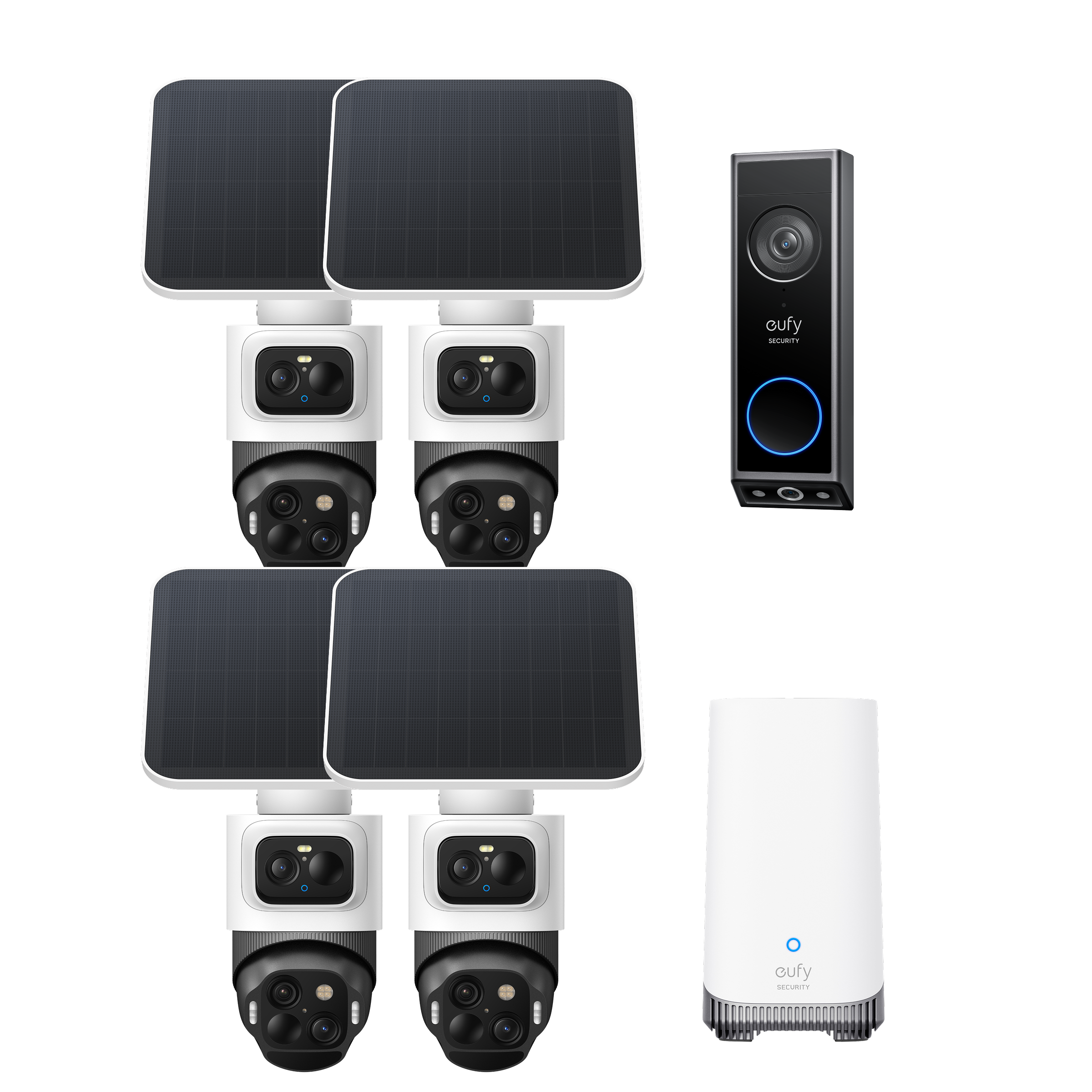 eufyCam S4 4-Cam Kit + Video Doorbell E340 bundle