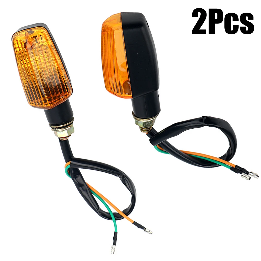 2Pcs luci lampeggianti per moto indicatori di direzione a Led lampada ambra universale moto posteriore indicatore lampeggiante posteriore fanale posteriore 12V