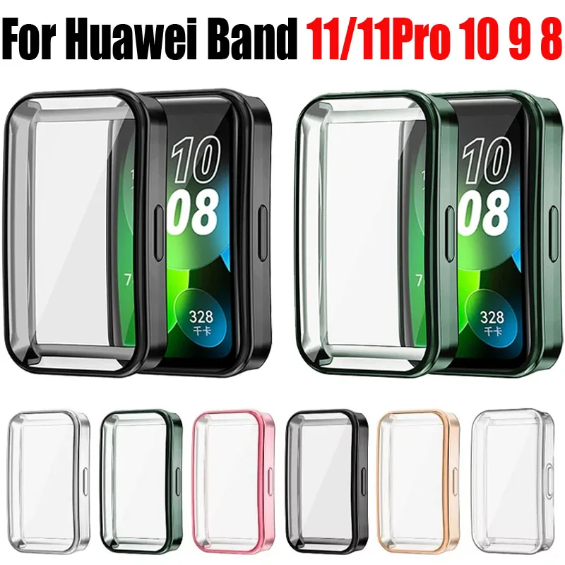 Weiche TPU-Hülle für Huawei Band 11/11 Pro 10 9 8 Displayschutzfolie Vollständig transparente Schutzhülle für Huawei Band 11/11 Pro. Image