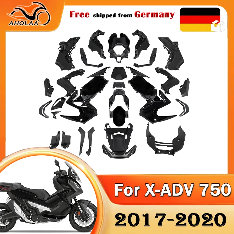 Für Honda XADV X-ADV 750 XADV750 Komplettes Verkleidungsset Spritzguss-Karosserie-Kit Abdeckungspaneel ABS-Kunststoff Motorrad 2017-2020 Image