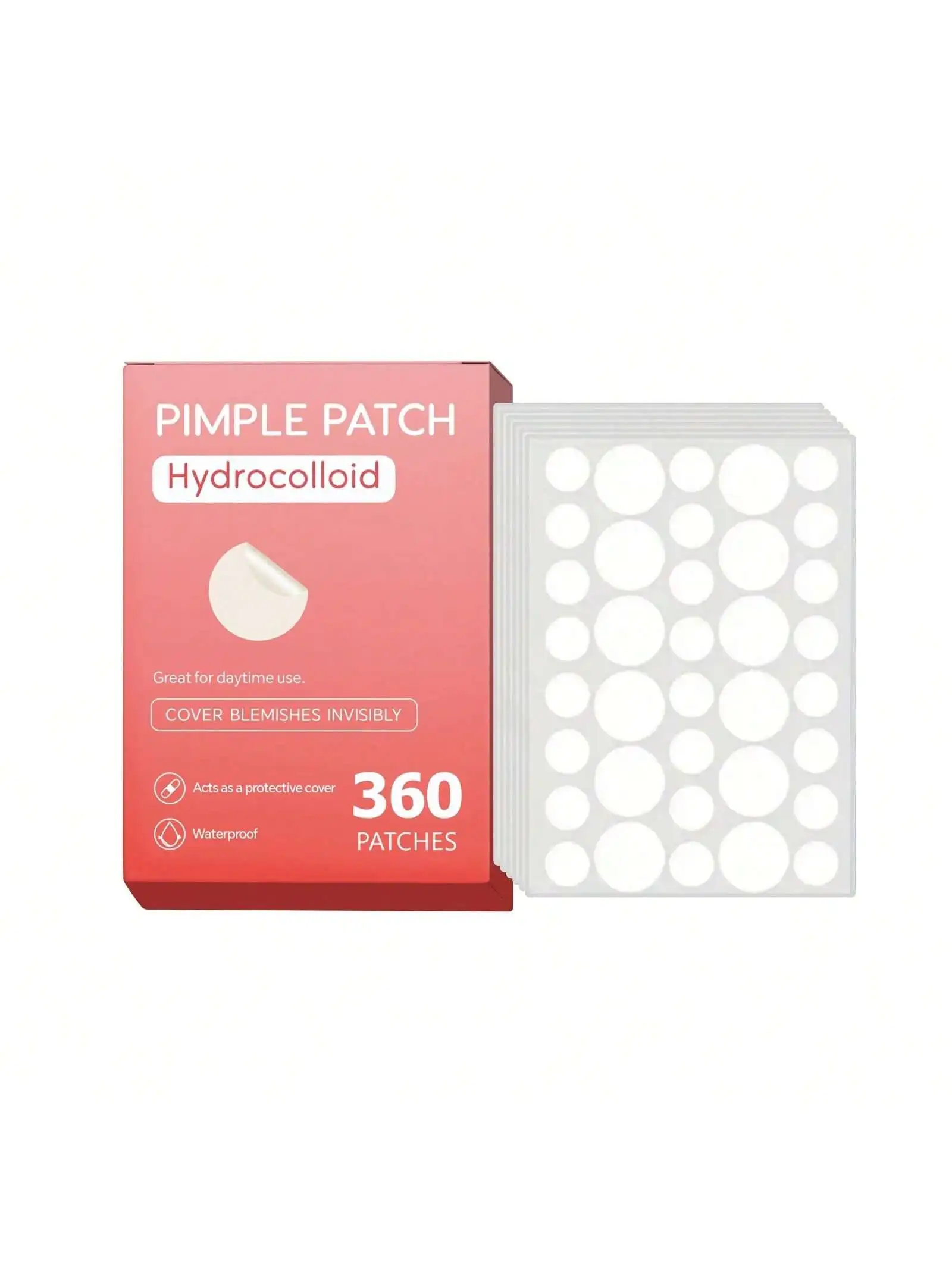 360-teilige mehrfarbige Stern-Akne-Pflaster, Akne-Pflaster für das Gesicht, Concealer-Akne-Pflaster und Pickel-Pflaster, ultradünn Image