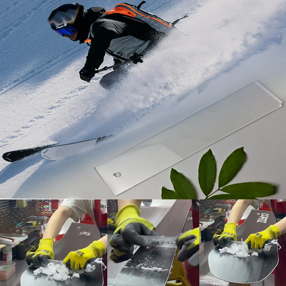 Ski-Werkzeug Snowboard Wachsschaber Snowboard Wartungswischer Snowboard Wachsschaber Double Board Waxing Removal Tools Image