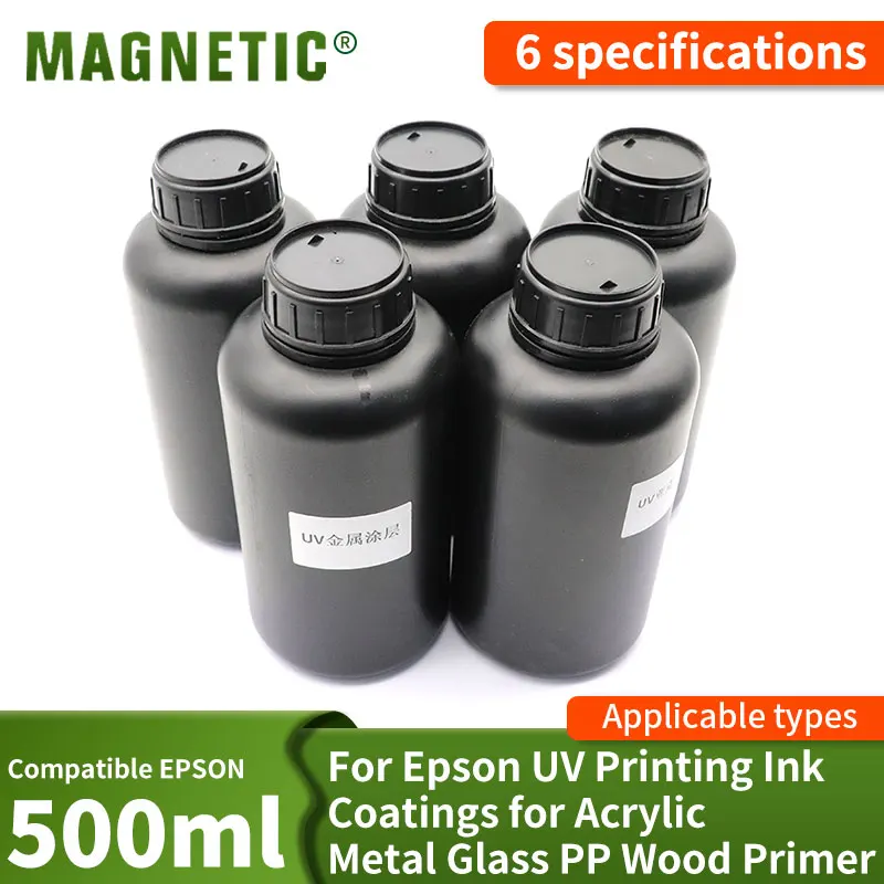 500ml UV-Drucker tinten beschichtung für Acryl metall glas pp Holz Melamin platte Primer kompatibel mit Epson UV-Druckern Image