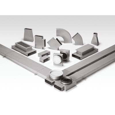 Helios FK-SD 150 Flachkanal - Schalldämpfer 780x320x50, Stahl verz. - 02945 - LB15752 Image