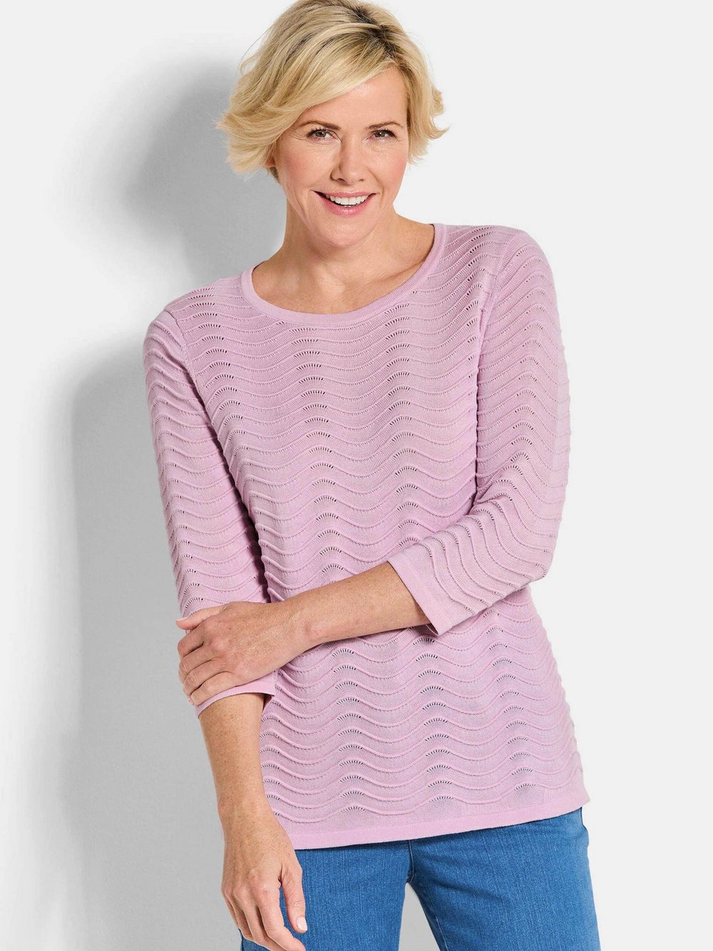 Goldner Pullover Damen rosa, 22 Image