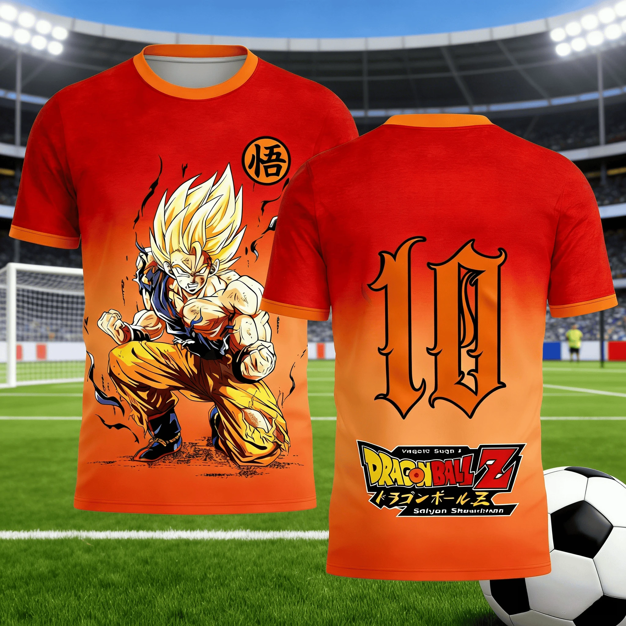 2026 Sommer Dragon Ball Übergroßes T-Shirt 3D-Druck Atmungsaktiv Schweißableitend Retro Streetwear Unisex Fitness-Shirt für Erwachsene und Kinder Image