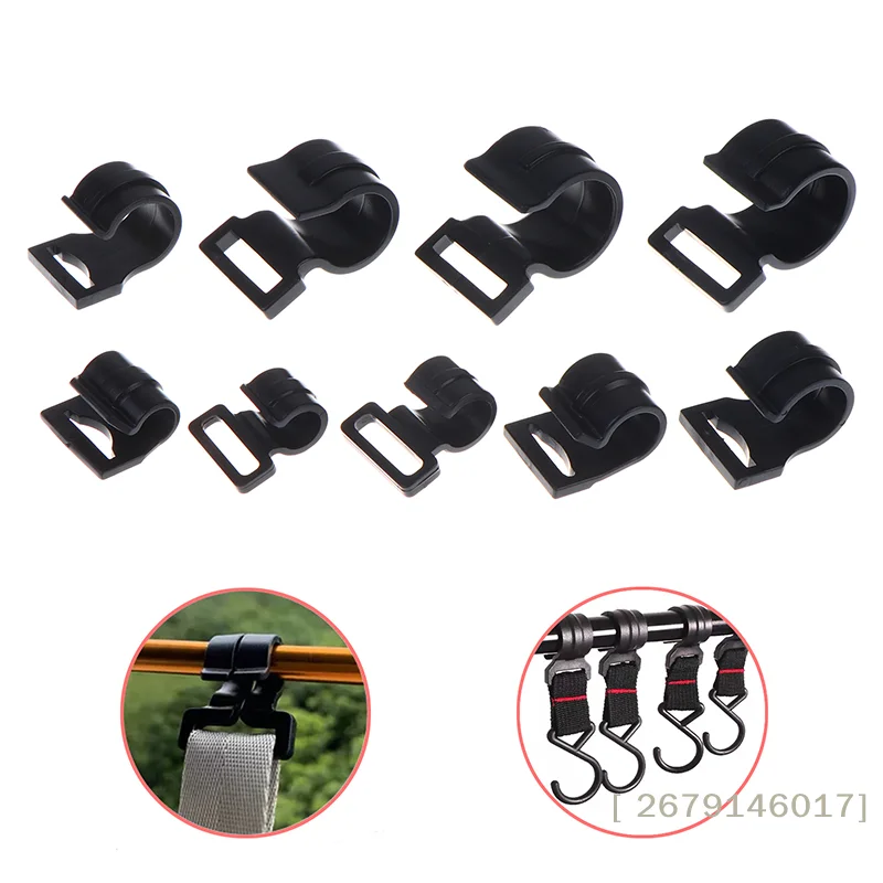 【YY26】10 Stück 9/10/12/13/16/17/19/22/25mm Outdoor Camping Zelt-Schnurclip-Haken Zelthaken Camping Wohnwagen Markise Image