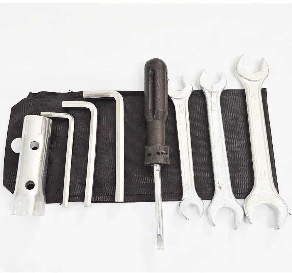 Universal Motorrad Reparatur Werkzeug Motorrad Schlüssel Werkzeuge Set Kit Zubehör Schraubendreher Zangen Schraubenschlüssel Zündkerze Hülse Image