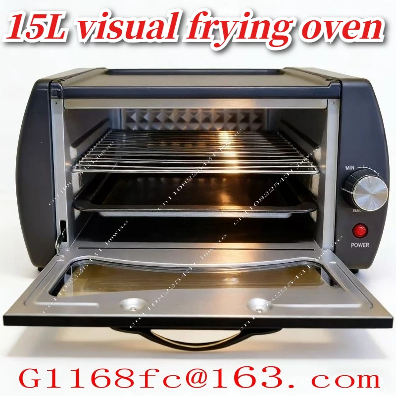 Pfannkuchenofen mit Visueller Anzeige Multifunktionaler Frittier- und Backofen 15L Große Kapazität für den Haushalt Image