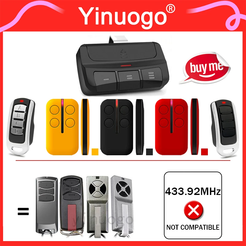 Für TX4EVF TX2REV TX4REV TX4REVF Tor Fernbedienung 868 MHz 4 in1 Fernbedienung Garage Türöffner Image