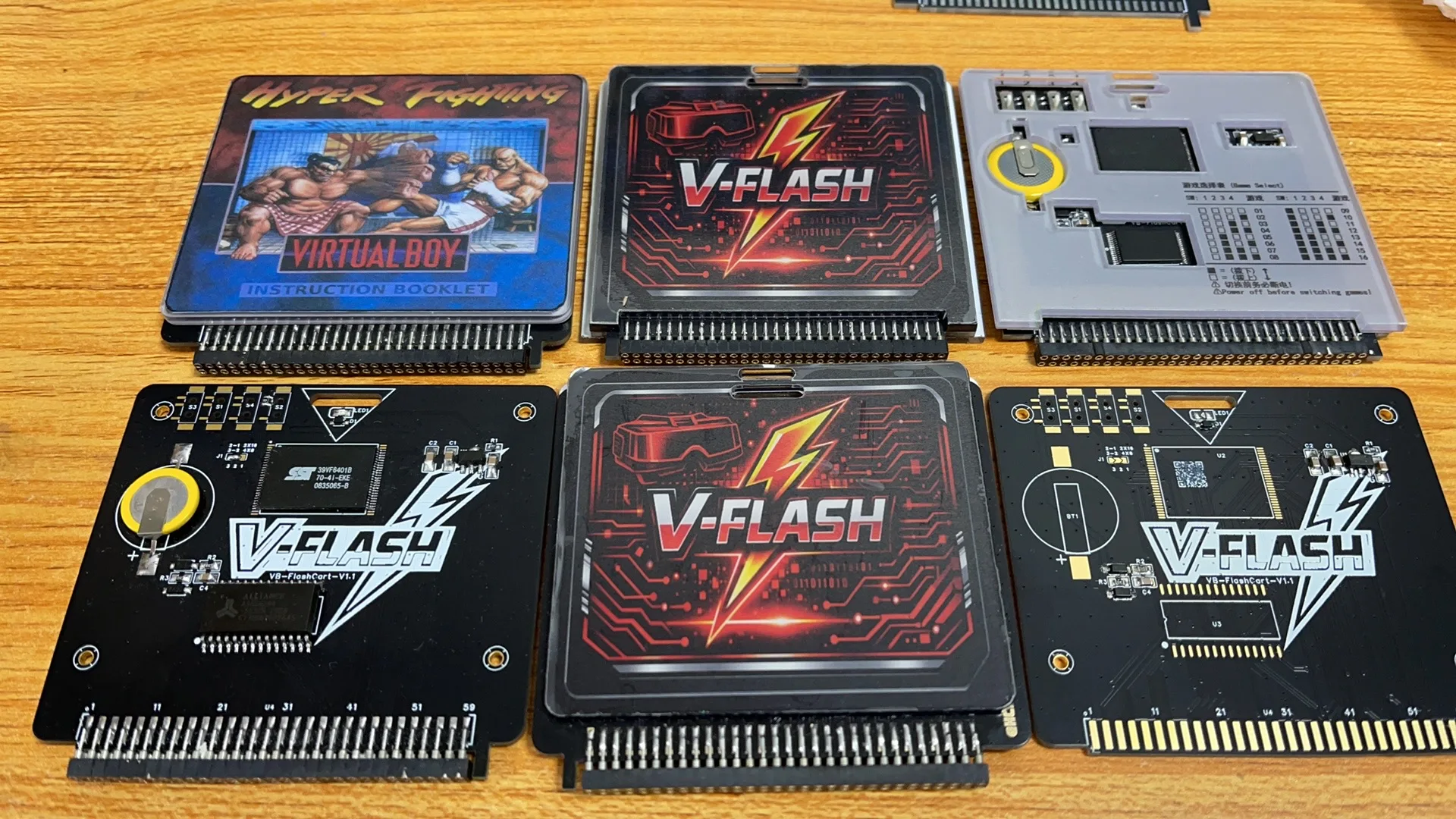 Virtual Boy 16-in-1-Spielkassette – Plug & Play-Spielesammlung mit Drehwahlschalter, kompatibel mit allen VB-Konsolen Image