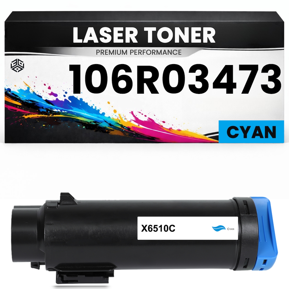 3DPlady Toner 106R03473 Cyan für Xerox kompatibel hochwertige Premium Alternative Phaser 6510DN 6510N 6510DNI 6510DNM WorkCentre 6515DN 6515DNI 6515N Image