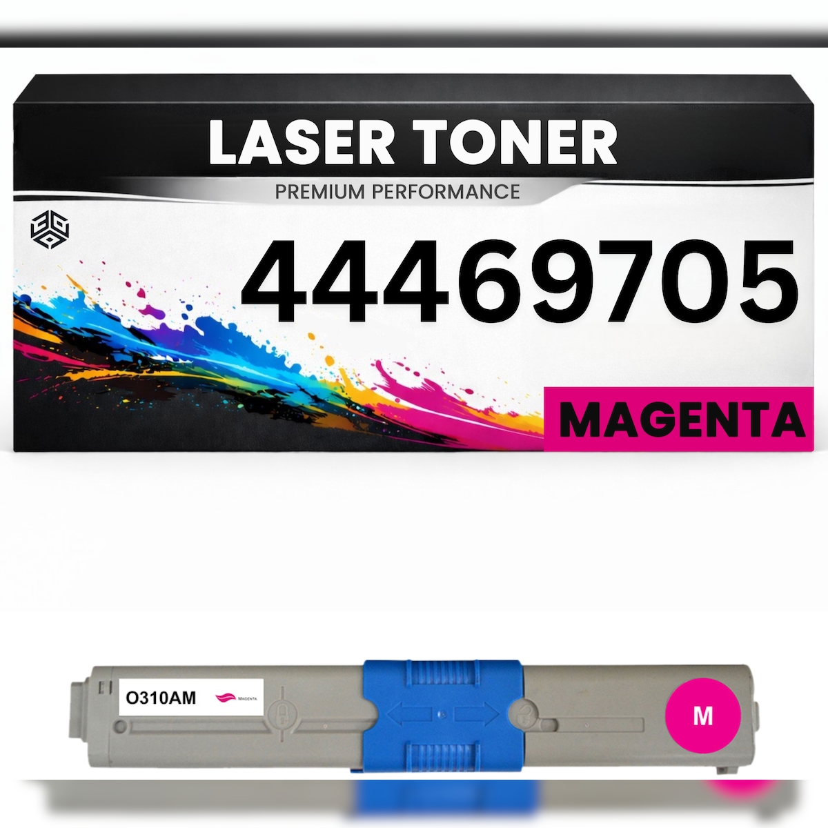 3DPlady Toner 44469705 Magenta für OKI kompatibel hochwertige Premium Alternative Okidata C310dn/330dn/331dn/510dn/511dn/530dn/531dn MC351/352DN/361MFP MC562W Image