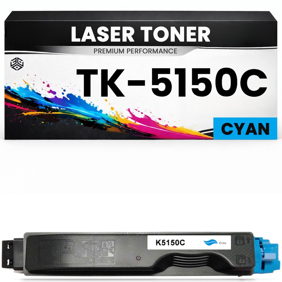 3DPlady Toner TK-5150C Cyan für Kyocera TK5150C Premium Alternative Günstig für ECOSYS M6030cdn M6530cdn P6130cdn Blau TK5140 TK 5140 Image