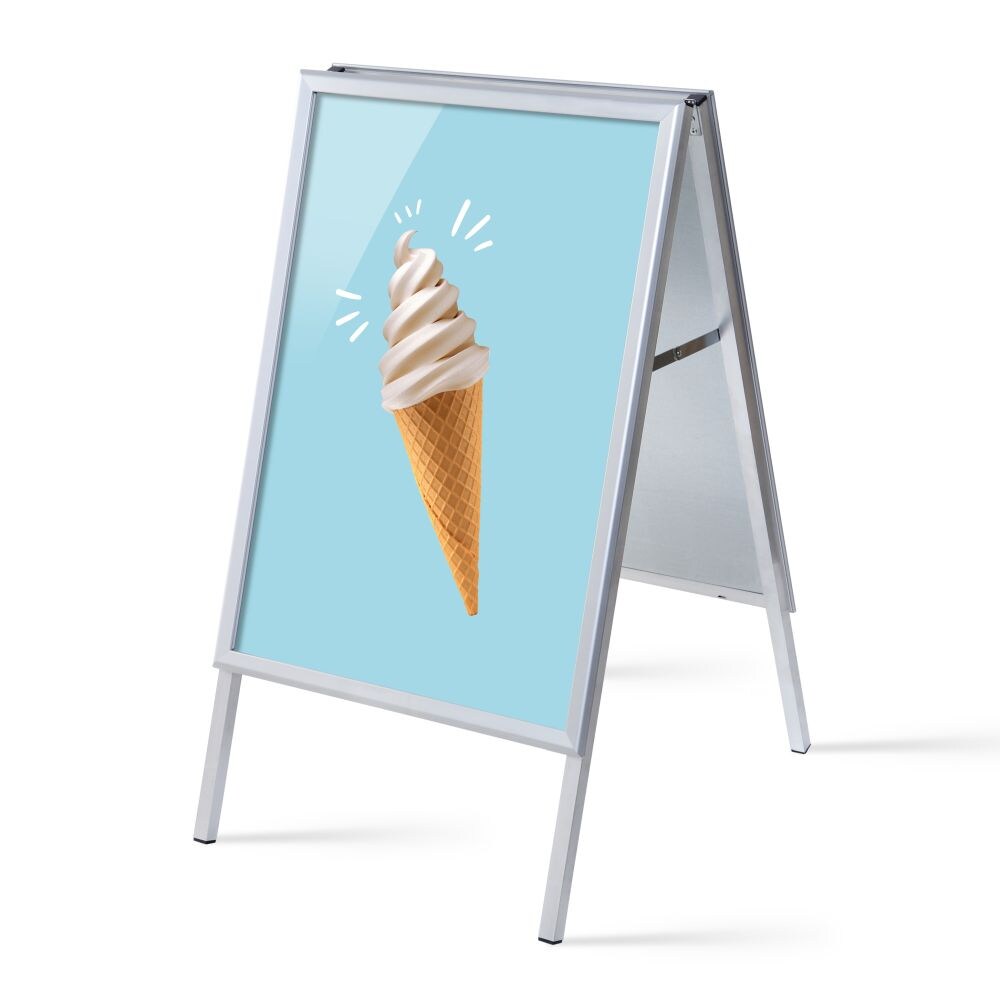 SHOWDOWN Displays Showdown Kundenstopper - DIN A1 - Komplett-Set - Eis - Blau/Schwarz Image