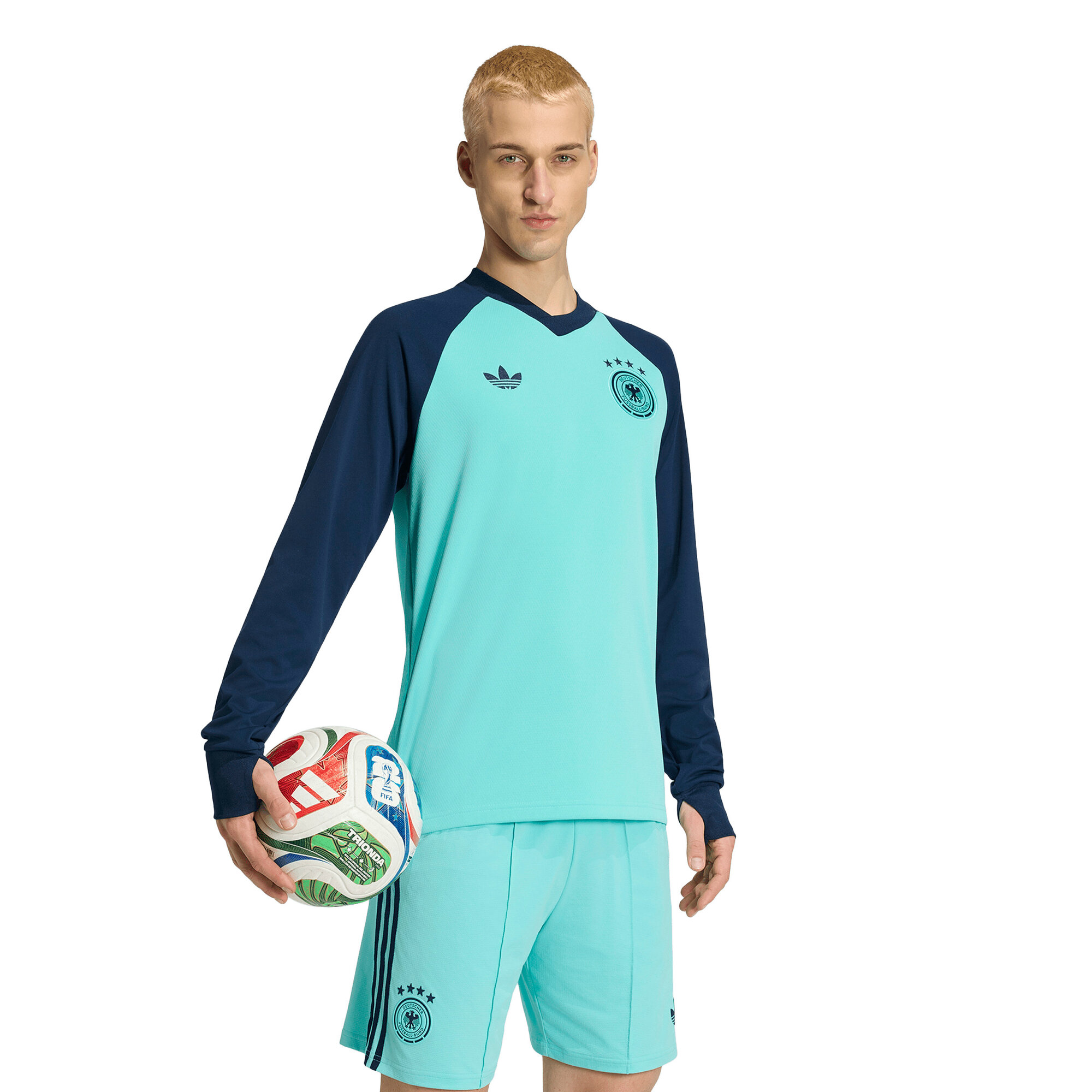 "DFB adidas Auswärts-Aufwärmtrikot - Blau" Image