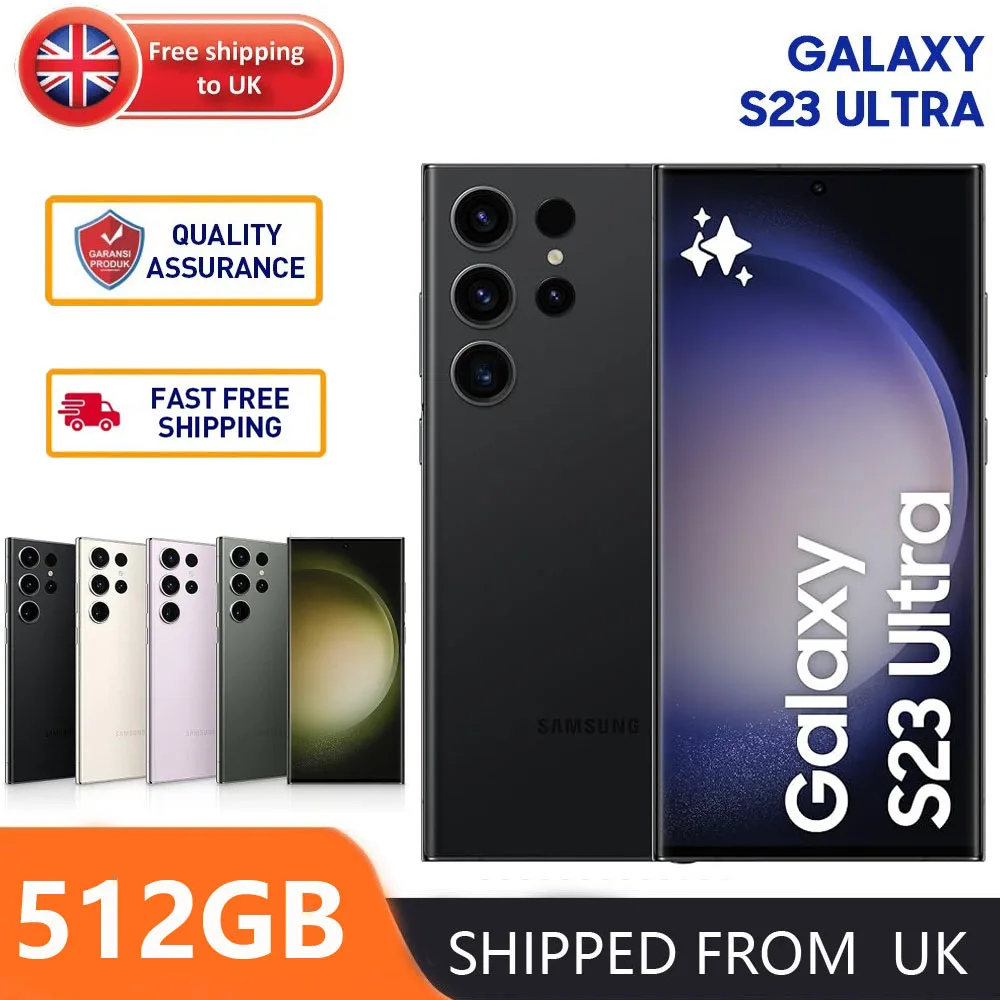 Samsung Galaxy S23/S23 Ultra Smart Phone 5G US Version 256GB/512GB ROM Virtually New Snapdragon NFC Unlocked Android SmartPhone