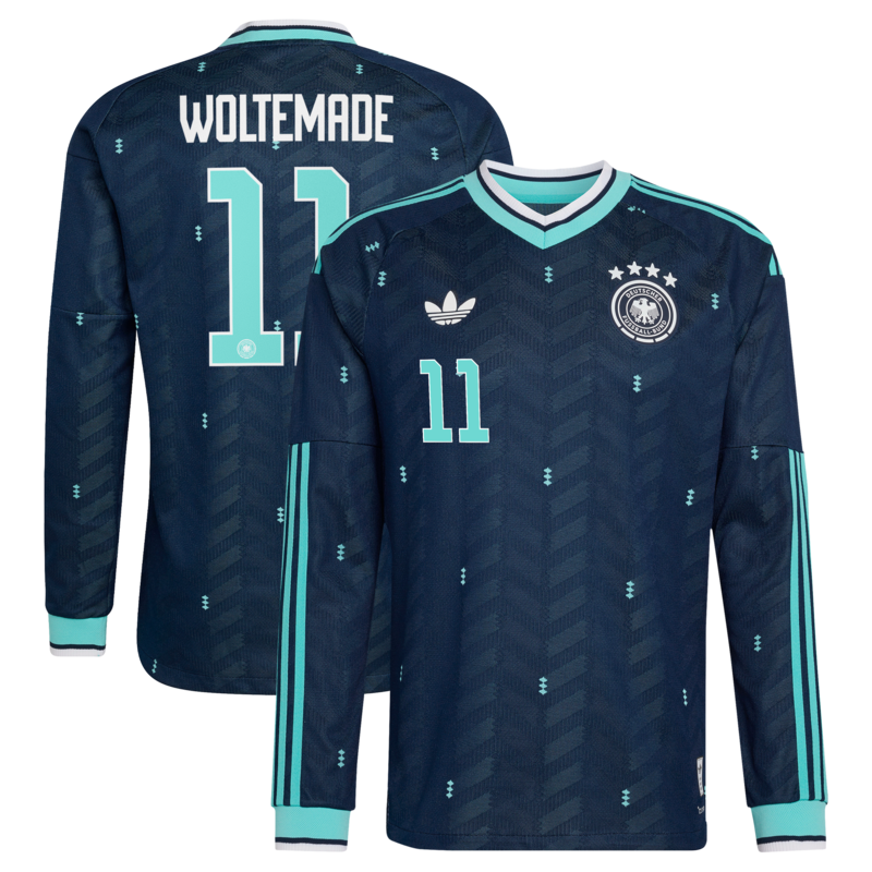 "DFB Long Sleeve Auswärtstrikot Authentic 2026 mit Aufdruck Woltemade 11" Image