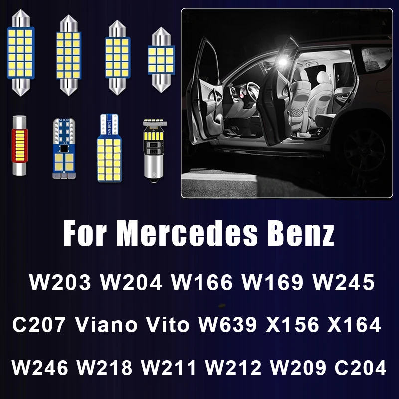 Auto-LED-Licht für Mercedes W203 W204 W166 W169 W245 W246 W218 W211 W212 W209 C204 C207 Viano Vito W639 X156 X164 Zubehör Image