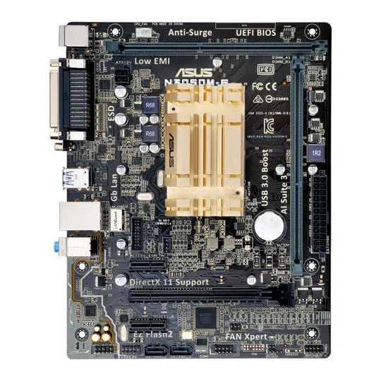 ASUS N3050M-E Dual Core Celeron N3050 Motherboard DDR3 8GB PCI-E 2.0 SATA III USB3.0 VGA Micro ATX Image