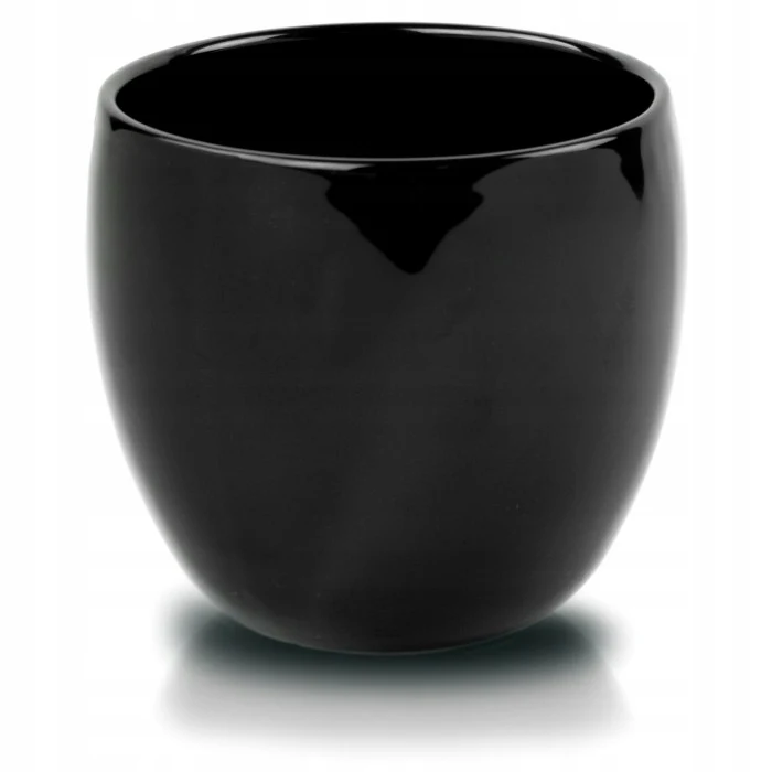 Keramik-Blumentopf schwarze Kugel 11 cm Image