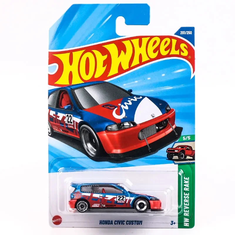 2025K Original Hot Wheels Auto Honda Civic Custom Spielzeug für Jungen 1/64 Diecast Voitures Legierung Modell HW Reverse Rake juguetes Geschenk