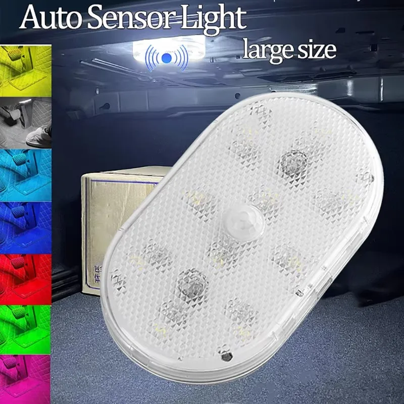 1/2 stücke LED Touch Licht Hand Auto Dach Decke Lampe Indoor Auto Beleuchtung Nacht Lesen Licht Lesen Lampe Auto innen Lichter