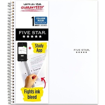 MEAD MEA72456 Notebook,1 Subject,100 Shts,College Ruled,8-1/2inx11in,WE