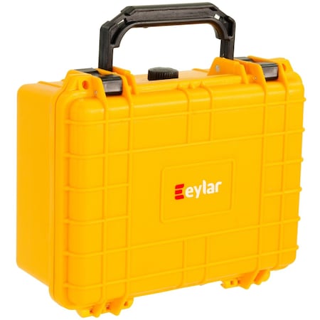 EYLAR SA00042-YLW 9.12in Compact Gear Hard Case Waterproof with Foam Yellow