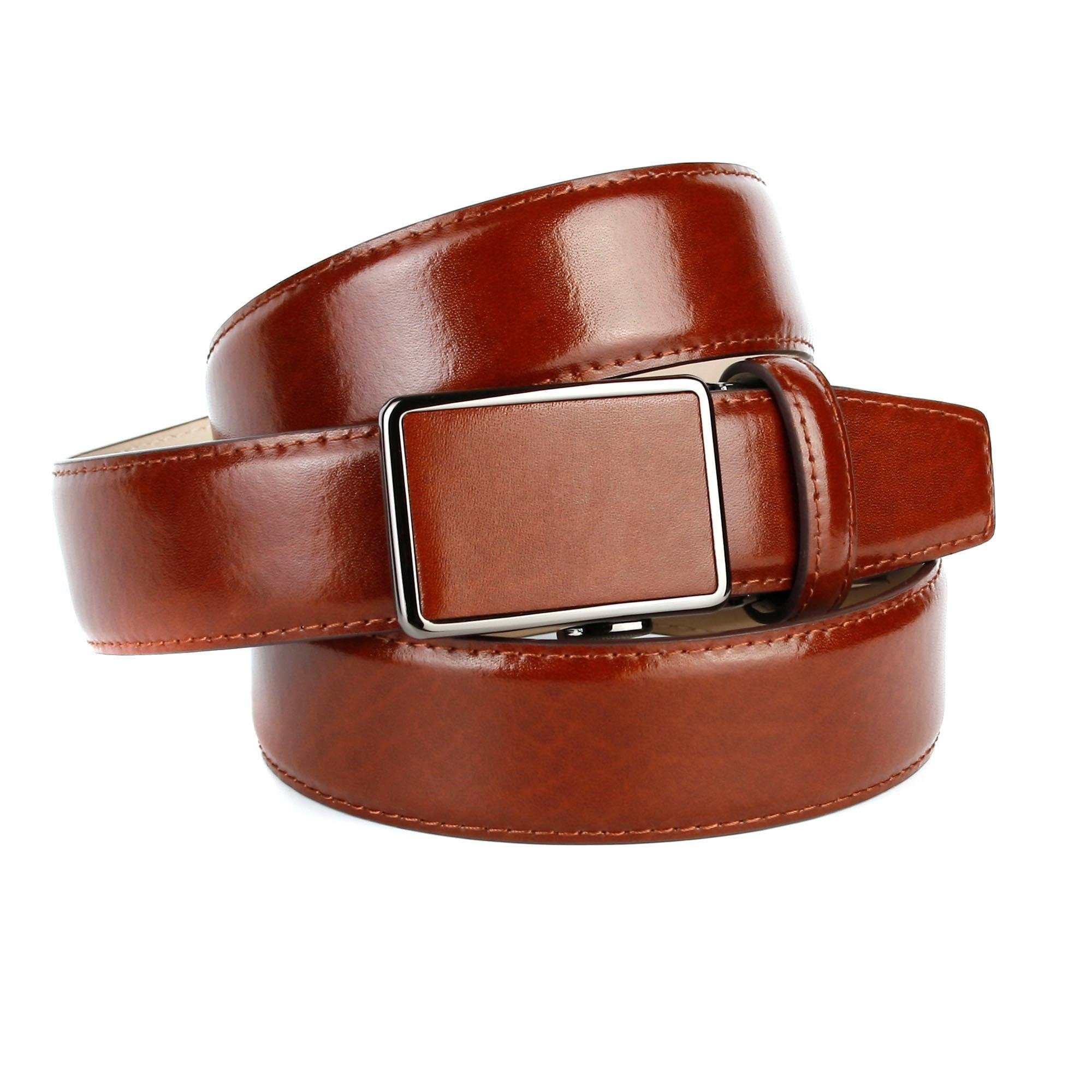 Ledergürtel ANTHONI CROWN, Herren, Gr. 90, braun (cognac), Leder, unifarben, Gürtel Ledergürtel, Trendige Gürtel für Anzüge und Freizeit Image