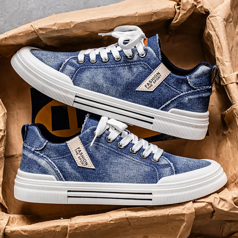 Canvas shoes, men's sports casual shoes, skate shoes, trendy street shoes, fashionable walking shoes