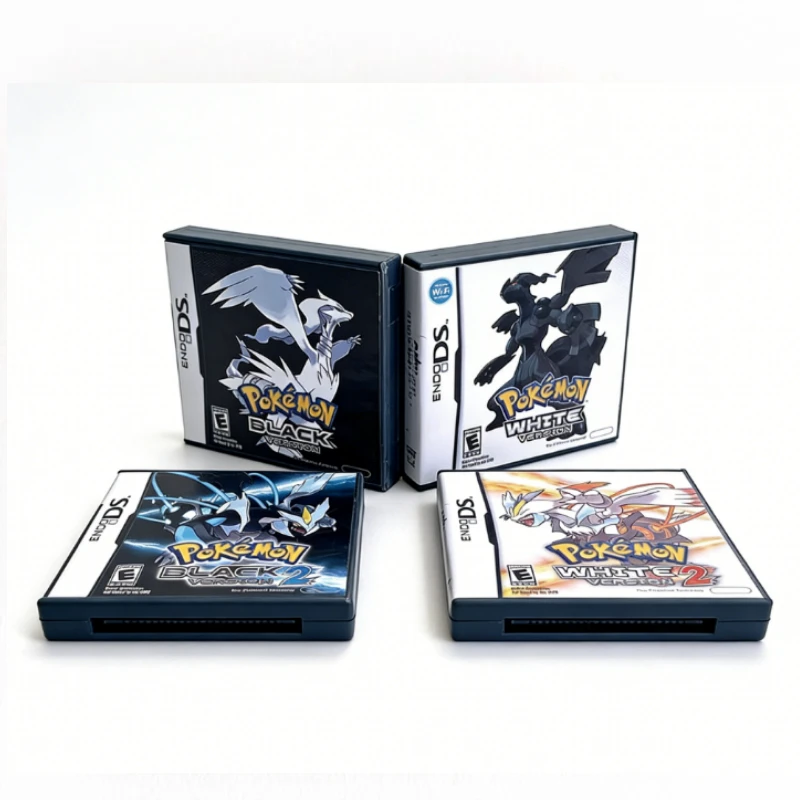Pokemon Game Card Black and White 1 2 Combined Card Cartridge Card Video Game Handheld Player Game Card (R4 card) for ds nds 3ds