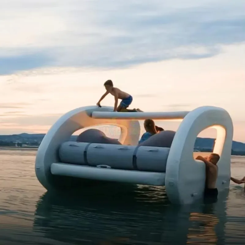 Luxuriöses aufblasbares Solar-Elektroboot „Barca Gonfiabile“ – tragbares Angelboot für den sofortigen Einsatz Image