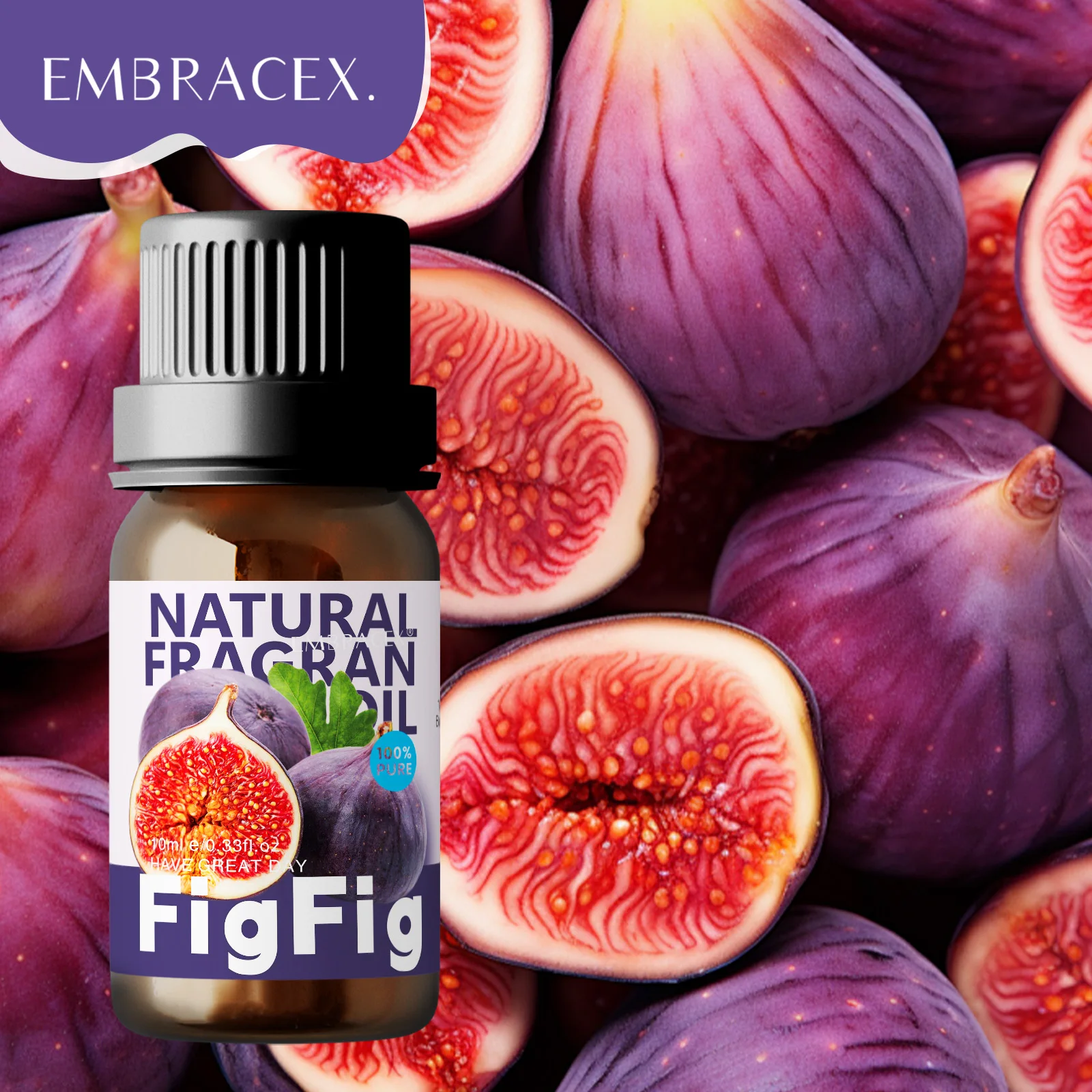 Huile essentielle de figue 10 ml, soin de la peau, soin du corps, huile de massage, parfum fruité, huile parfumée, hypoallergénique, hydratante, cadeau