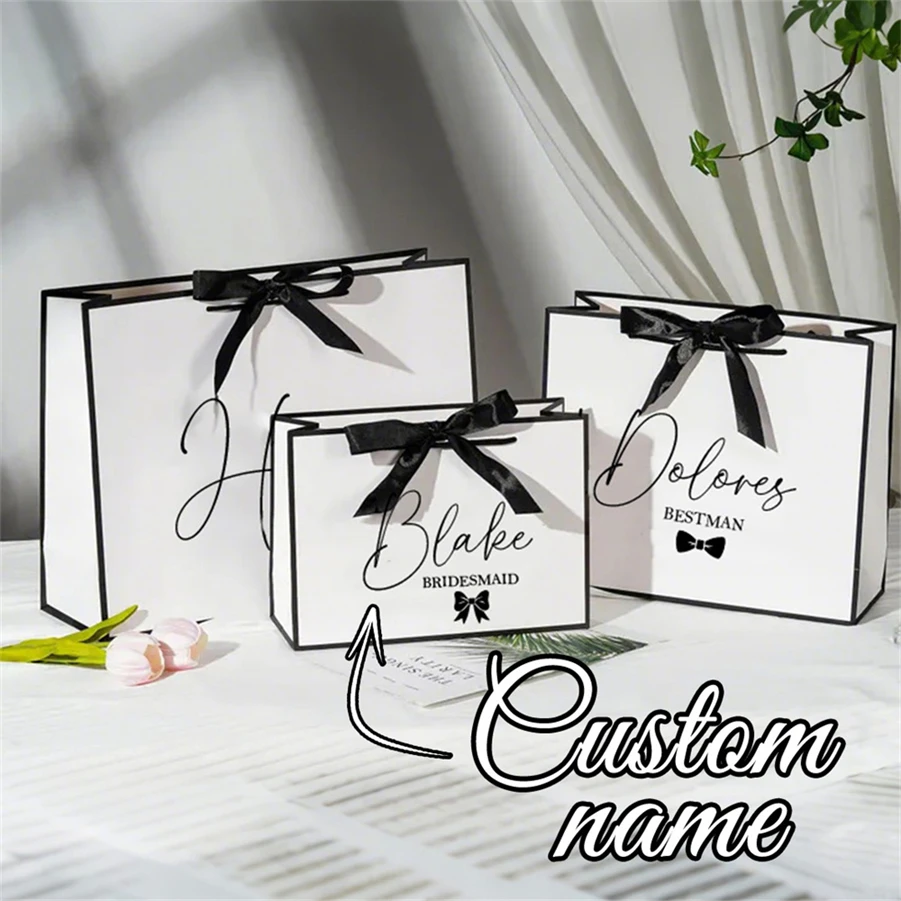 1 Stück Personalisierte Geburtstags-Geschenktüte Muttertagsgeschenktüte 21. 30. 40. Geburtstag Geschenktüte Brautjungfern Junggesellenabschied Personalisierte Geschenktüte Image