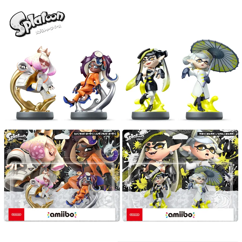 Nintendo Amiibo Figur Splatoon Serie Pearl Marina Callie Marie 2er-Pack Asiatische Version Regionsfrei Auf Lager Original Image