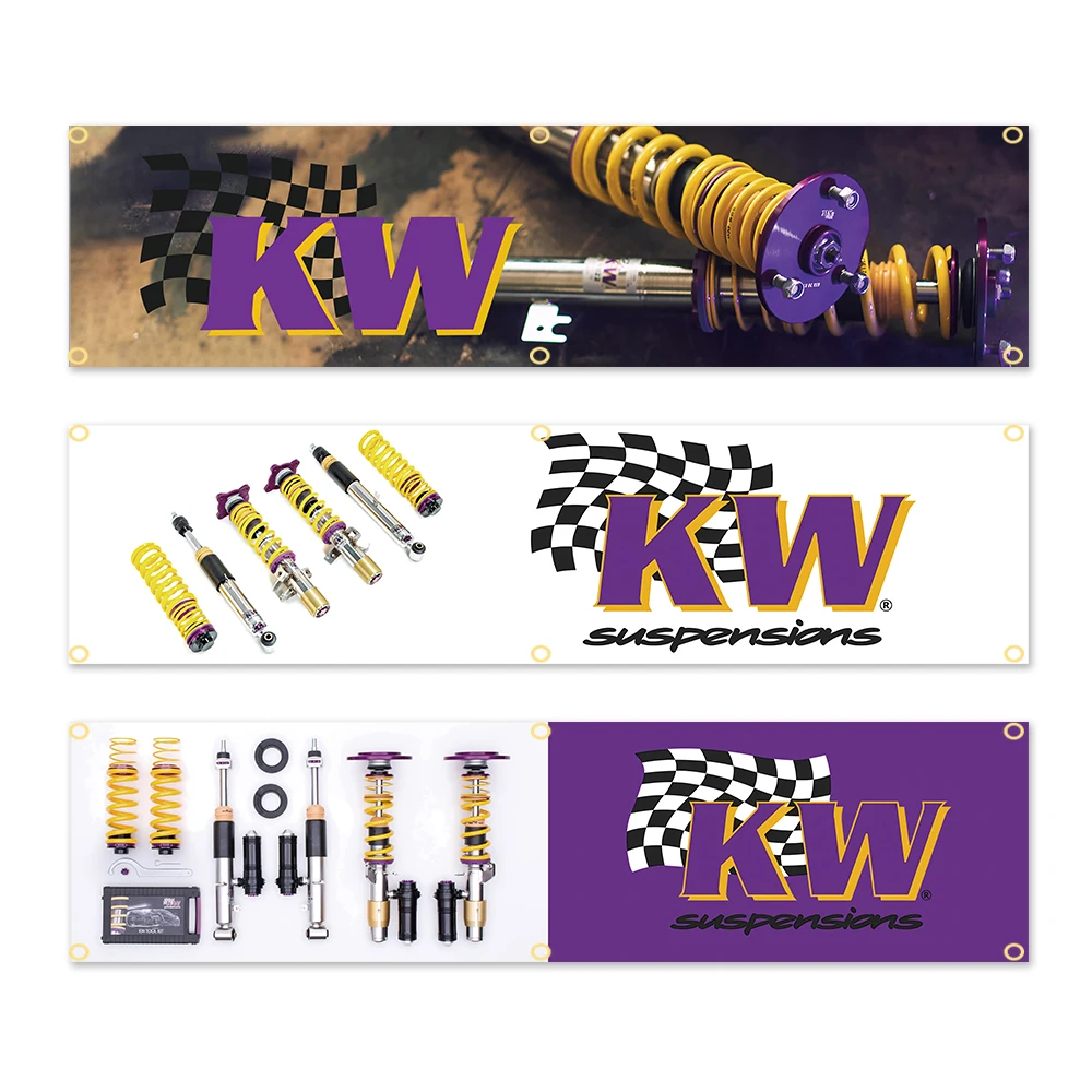 45×180cm KWs Suspensiones Banner Conpany Logo Flagge Polyester Bedruckte Dekoration Banner Wandteppich Image