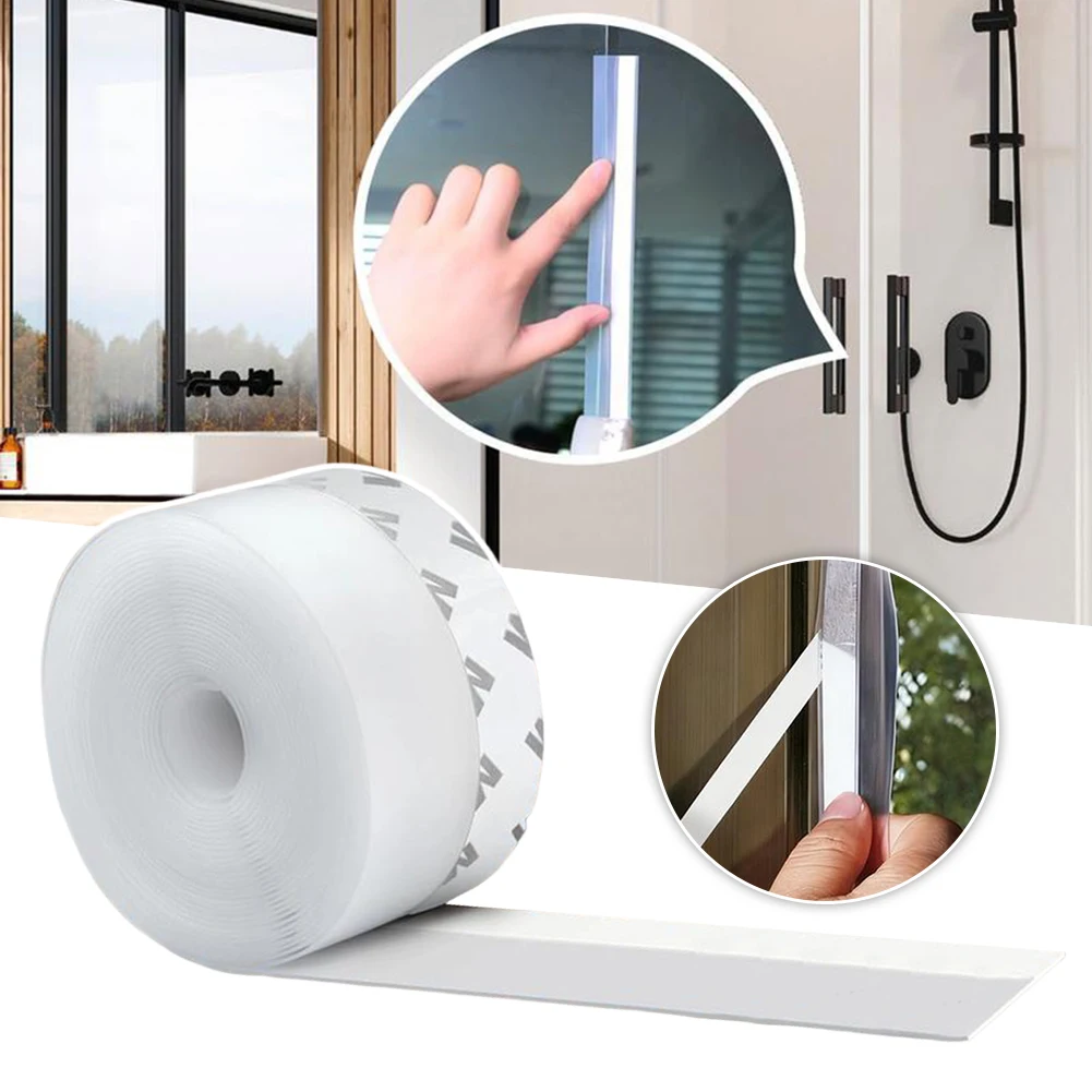 3 Stück selbstklebende Türkanten- und Bodendichtungsstreifen, für Glastür, Fenster, Zugluft, Windblocker, staubdicht, Geräuschisolationsstreifen