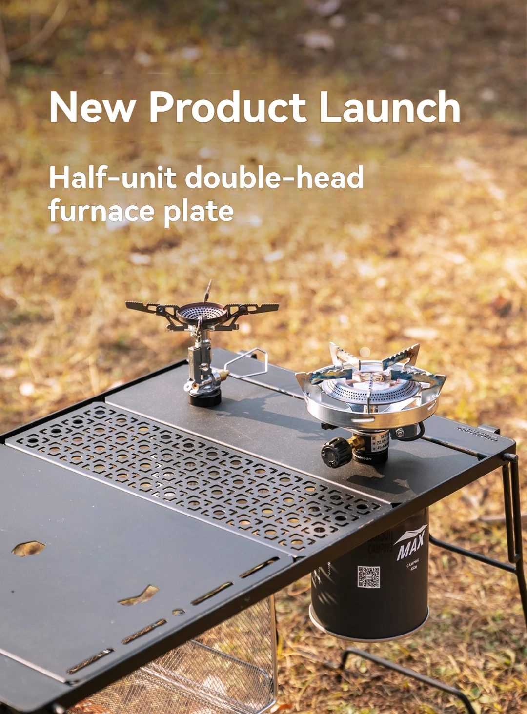 CAMPINGMOON BKZ06 Halbeinheit-Ofenrahmenplatte, Dual-Ofen-Schnittstelle, hochtemperaturbeständige Mehrzweck-IGT-Einheitsplatte Image