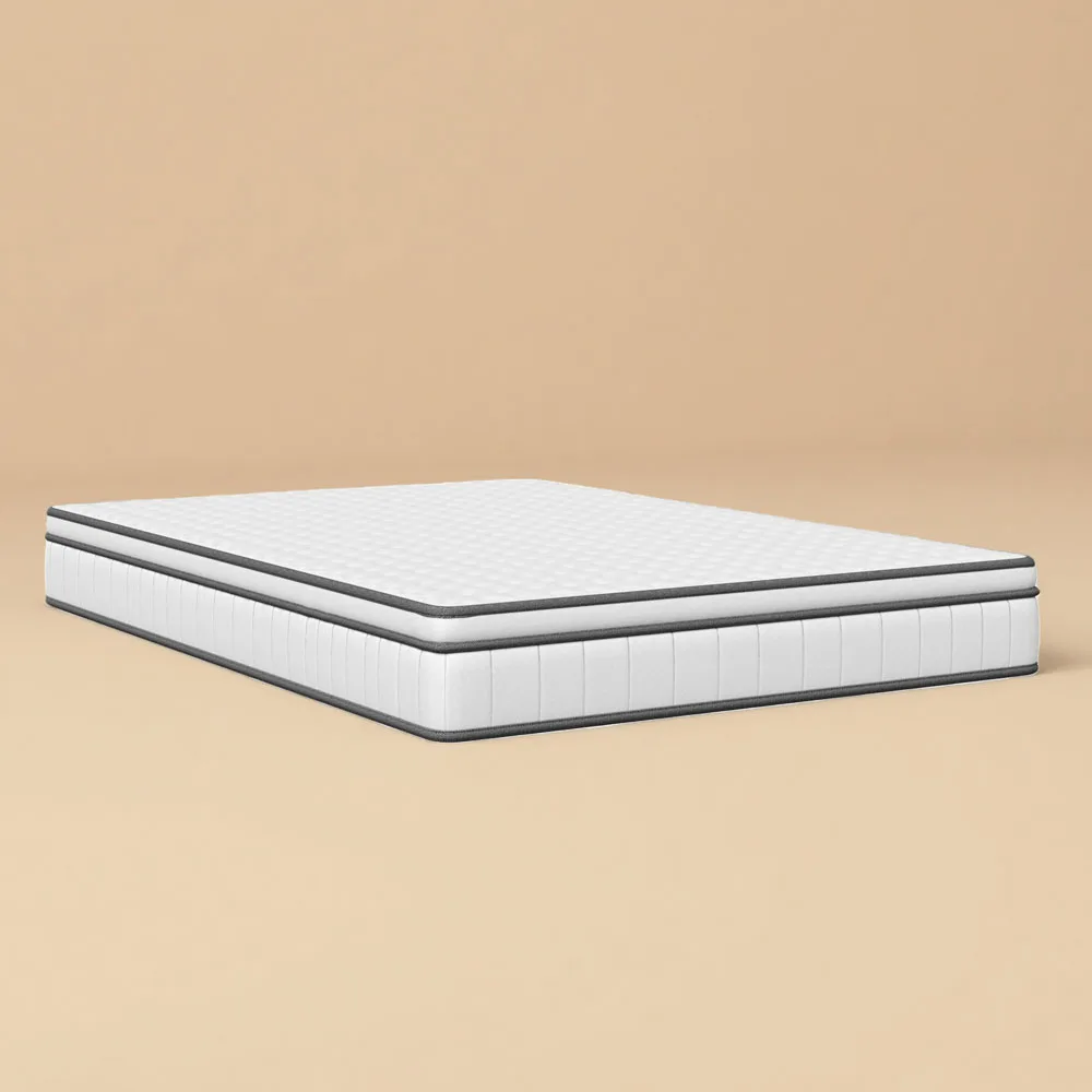 Comanlai Matratze 90x200cm Dicke 25cm, Weiche Taschenfederkernmatratze, Atmungsaktives 3D-Netzgewebe, Hautfreundliche Matratze mit 7 Zonen Image